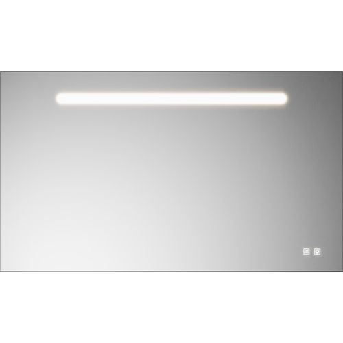burgbad Eqio Leuchtspiegel mit LED-Beleuchtung, 1 Sensorschalter, Handyhalter, 1200x30x700mm, SIIX120PN258