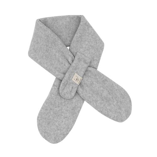 Schal MAXIMO, Baby, grau (graumeliert), Fleece, Baumwolle, meliert, Modetücher, Baumwolle, weich und wärmend