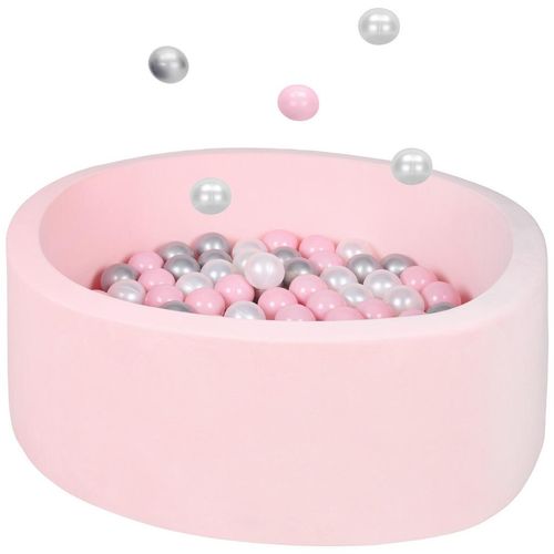 My Baby Lou Bällebad , Silber, Perlmutt, Rosa , Kunststoff , 30 cm , EN 71 , Spielzeug, Kinderspielzeug, Bällebad