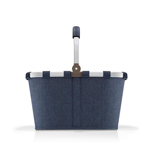 Reisenthel Einkaufskorb Rhombus Dark Blue , Dunkelblau , Textil , 22 L , quadratisch , 49x29x28 cm , Freizeit, Koffer & Taschen, Einkaufskörbe