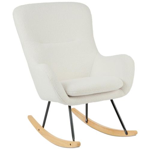 Jimmylee Stillstuhl Rita , Natur, Schwarz, Weiß , Holz, Metall, Textil , Kautschukholz,Kautschukholz , massiv , Uni , 74.5x99x80.5 cm , Füttern, Stillen, Stillsessel