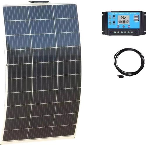Solarpanel, monokristallin, wasserdicht, 130w 12v Kit-a