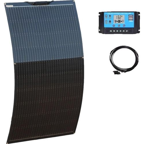 Solarpanel, monokristallin, wasserdicht, 130w 12v Kit