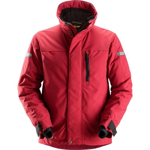 Snickers AllroundWork 37.5® gefütterte Arbeitsjacke Chili-Schwarz-M