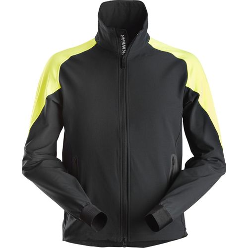 Snickers Workwear FlexiWork Neon Arbeitsjacke Schwarz/Neongelb-M