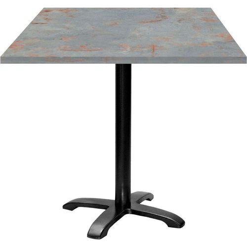 Tisch 70 x 70 cm – Modell Bazila in Rostgrau