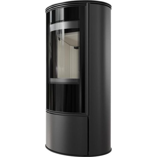 Kaminofen aus Stahl KRATKI ERIK Ø 150 5,5 kW mit Türfeder