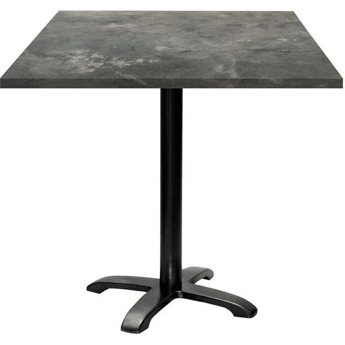 Tisch 70 x 70 cm – Modell Bazila aus metallischem Stein