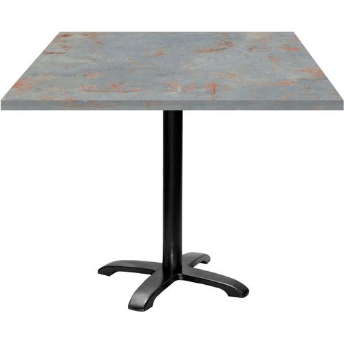 Tisch 90 x 90 cm – Modell Bazila in Rostgrau