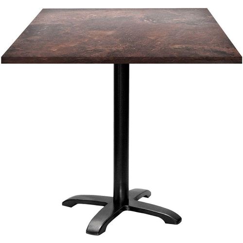 Tisch 70 x 70 cm – Modell Bazila Rock Rust