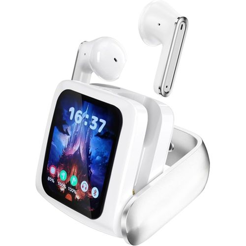 In-Ear-Kopfhörer, mit Touchscreen Bluetooth kabellos mit Bildschirm schnurlose drahtlose Ohrhörer Bluetooth für iPhone Android Ohr Earphone Kopfhoerer