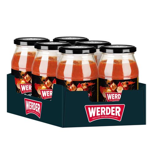 Werder Currywurstsauce 500g, 6er Pack