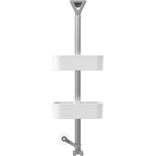 Duschregal BISCHOF "Sida", silber (silbern), B:24cm H:77cm T:9,5cm, Regale, mit 2 Ablagen