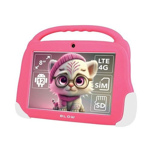 Tablet KidsTAB8 4G BLOW 4/64GB rosa + Hülle
