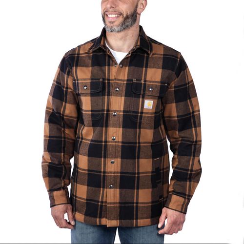 Carhartt Flannel Sherpa-Lined Shirt, Farbe:carharttbraun, Größe:XXL