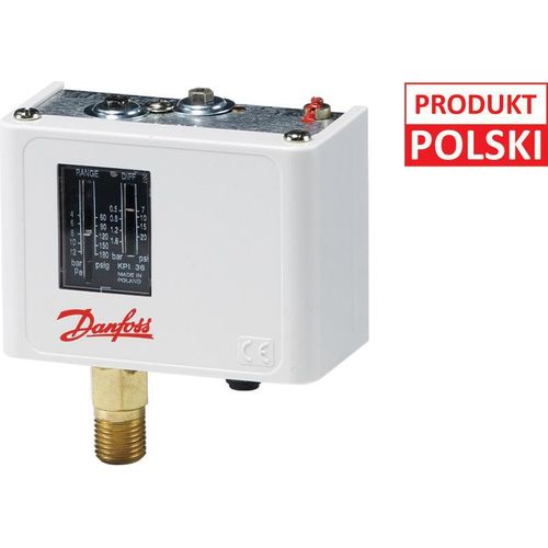 Druckschalter Typ KP36, Bereich von 2 bis 14 bar, mechanische Schaltdifferenz: 0,7 bis 4 bar