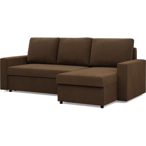 Ecksofa mit Schlaffunktion NEO, Dunkelbraun