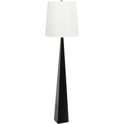 Stehleuchte Metall Stoff E27 181 cm hoch Schwarz Weiß Modern Stehlampe