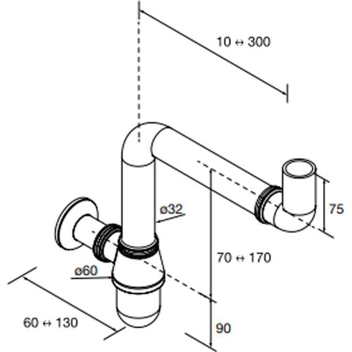 Salgar SIPHON ANSCHLUSS