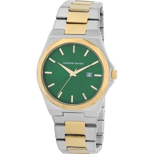 Leonardo Verrelli Herrenuhr mit Edelstahlarmband, Ø 42 mm