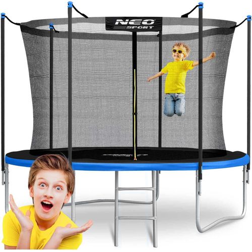 Trampolin für den Garten 312 cm mit innerem Sicherheitsnetz und Leiter Neo-Sport