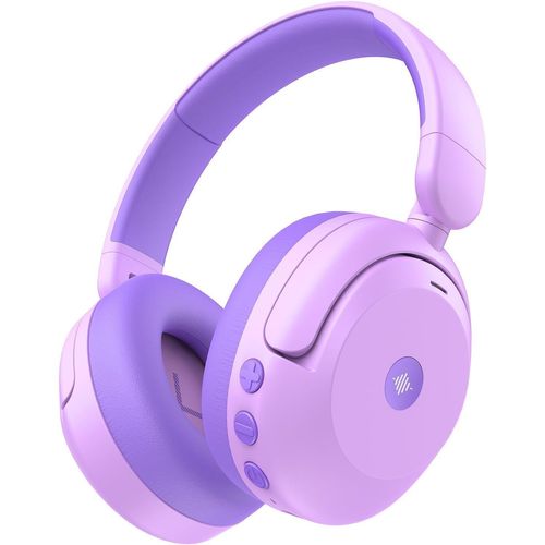 Noise Cancelling Kopfhörer Kinder Bluetooth 5.4, 60H Spielzeit, 80dBA Sichere Lautstärke, Bequeme Passform, Preisgekrönte AUX Kabel für Flugreisen