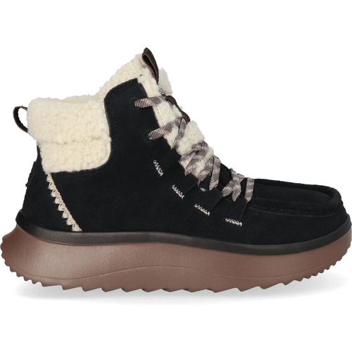 HEYDUDE Wendy Peak Apres Suede CozStit Damen Boots Black/Tan Größe 36
