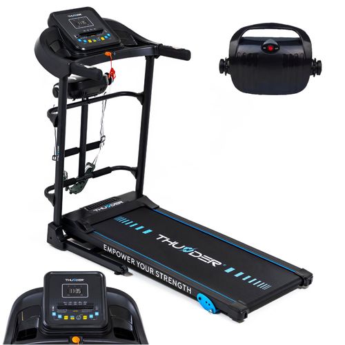 Laufband Thunder G8000-D 110 cm x 40 cm 12,8 km/h FitShow klappbar Lautsprecher Bluetooth Transportrollen Massagegerät
