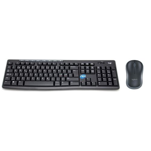 Logitech Tastatur QWERTY Wireless MK270 Kit Mouse + Keyboard 1000 DPI 2.4G Nano reciever