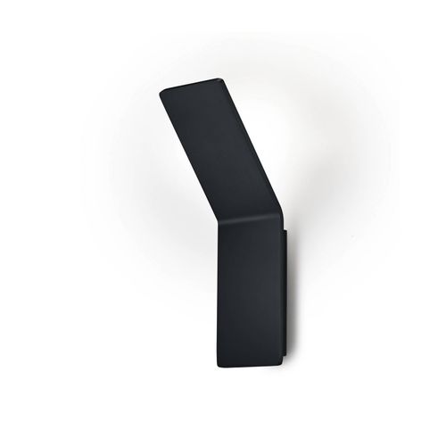 LED-Wandleuchte Ava, schwarz, Aluminium, 1-flammig