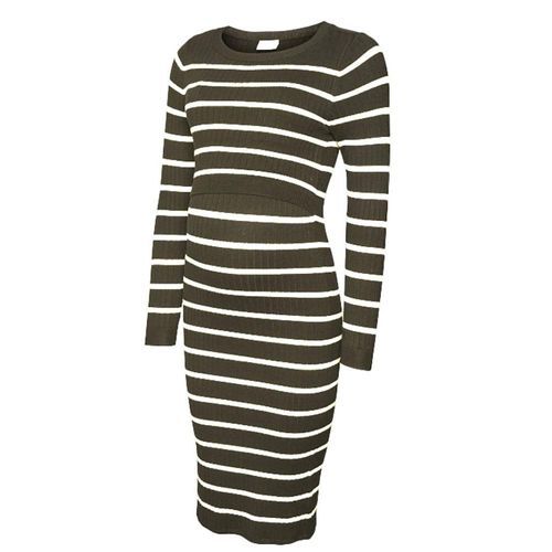 Mamalicious Umstandskleid »MLNEWSIV JUNE LS UK KNIT DRESS 2F A NOOS«, mit Stillfunktion