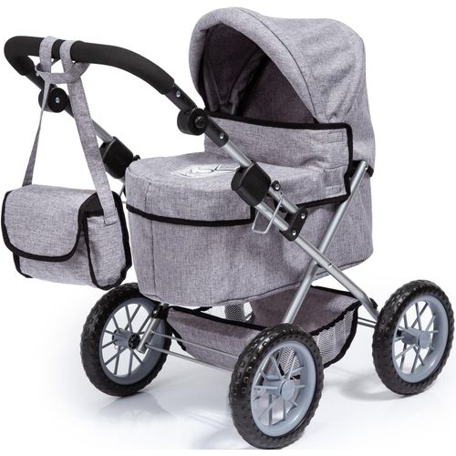 Bayer Puppenwagen »Trendy, grau«, mit Wickeltasche
