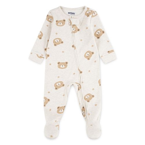 HUGGIES babywear Strampler »HUGB FOOTED COVERALL«, allover mit Bärchen und Sternen bedruckt