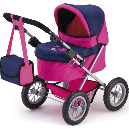 Bayer Puppenwagen »Trendy, pink/blau«, inkl. Wickeltasche