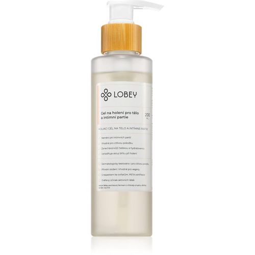 Lobey Body Care Gel na holení pro tělo a intimní partie gel de rasage corps pour les parties intimes 200 ml