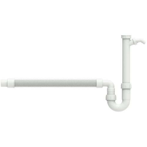 Siphon SCHÜTTE "KS Spültisch-Röhrensiphon", weiß, Kunststoff, Siphons, 1 1/2"IG