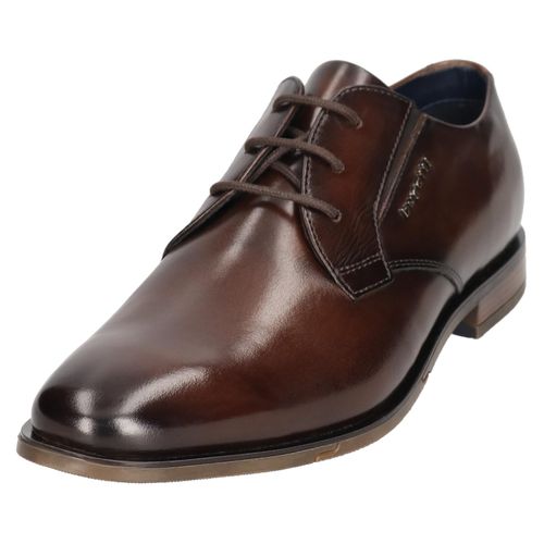 Schnürschuh BUGATTI, Herren, Gr. 45, braun, Leder, used, Basic, Schuhe