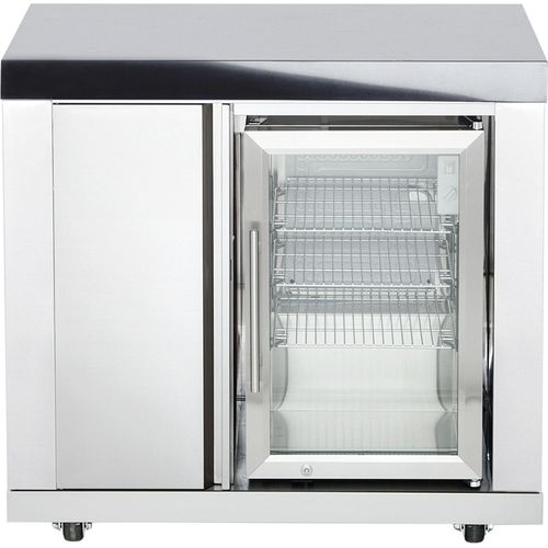 Modul 6 - Schrank (3 Regalfächer) mit Einzelkühlschrank