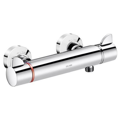 Delabie Brause-Thermostatarmatur SECURITHERM Securitouch, STOP/CHECK