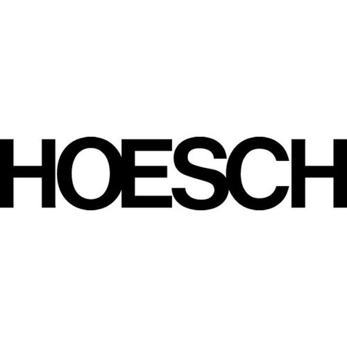 Hoesch Waschbecken Namur 50x30cm, schwarz-weiß, ohne Überlauf