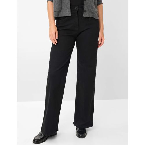 Raphaela by Brax Damen Palazzohose Style LAURA FLARED BLACK, denim schwarz, Gr. 38 Image