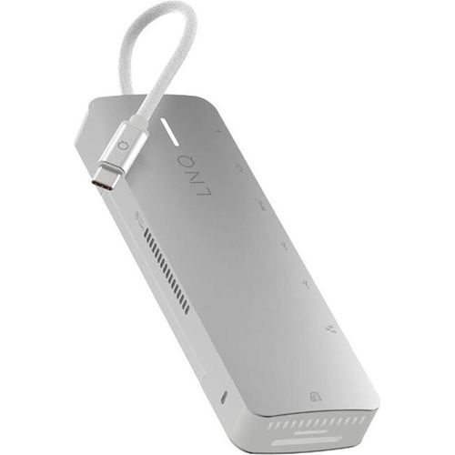 LINQ Connects Pro Studio 9-in-1 USB-C Multiport Hub – 10Gbps NVMe M.2 SSD-Gehäuse, 4K HDMI, Ethernet, UHS-II SD4.0 Kartenleser