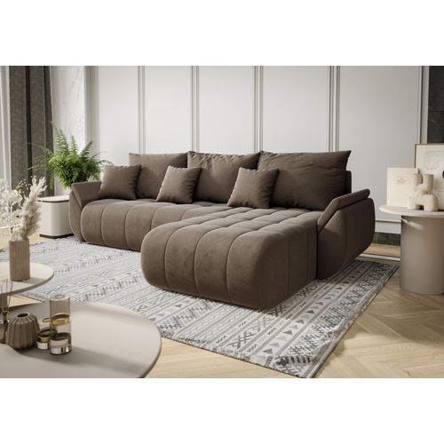 Ecksofa mit Schlaffunktion TOKYO R Monolith 09 Rechts