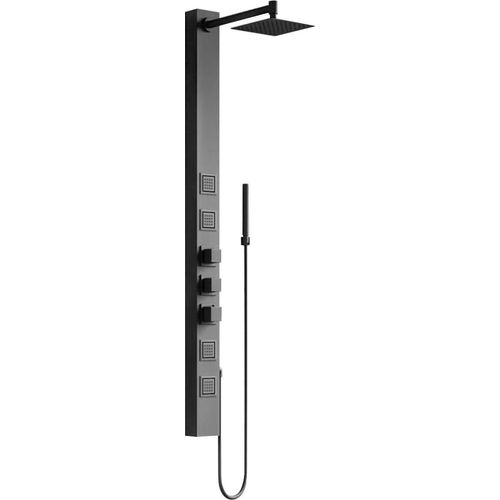 Mexen Orco Duschpaneel, schwarz - 7607-03-70