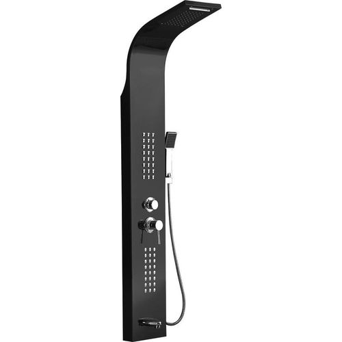Mexen Ardo Duschpaneel mit Auslauf, schwarz - 7617-04-70