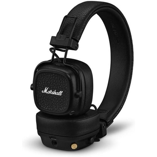 Bluetooth-Kopfhörer mit legendärem Sound, 100 Stunden kabellose Spielzeit, robustes faltbares Design, anpassbare M-Taste, kabelloses Laden, Schwarz