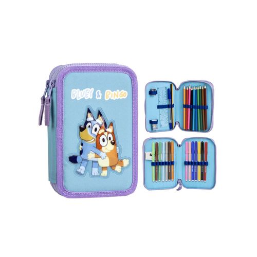 Bluey Federmappe gefüllt – Schuletui & Stiftebox mit Zubehör