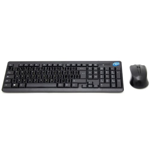 Simpletek Tastatur QWERTY Englisch (US) Wireless Mouse + Keyboard with Stickers 1000 DPI 2.4G Nano reciever