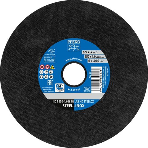Pferd Labor Trennscheiben Scheiben 150mm Sg Lab Hd Steelox/22,23 25 Stück