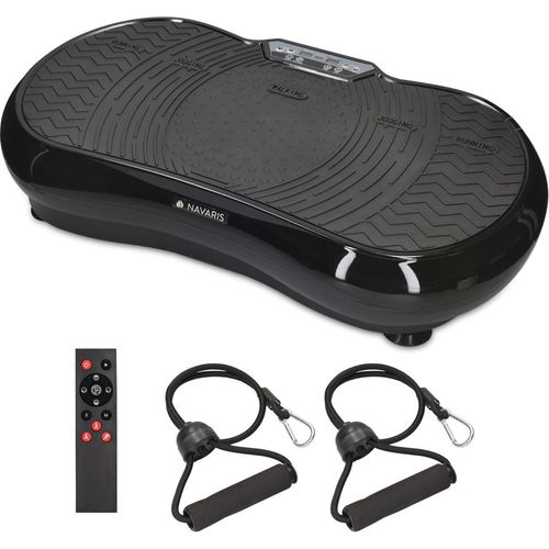 Navaris Vibrationsplatte Ganzkörper Sportgerät - Rüttelplatte Sport für Zuhause - Vibration Shaper Platte Fitness Training Bauch Beine Po - Sport